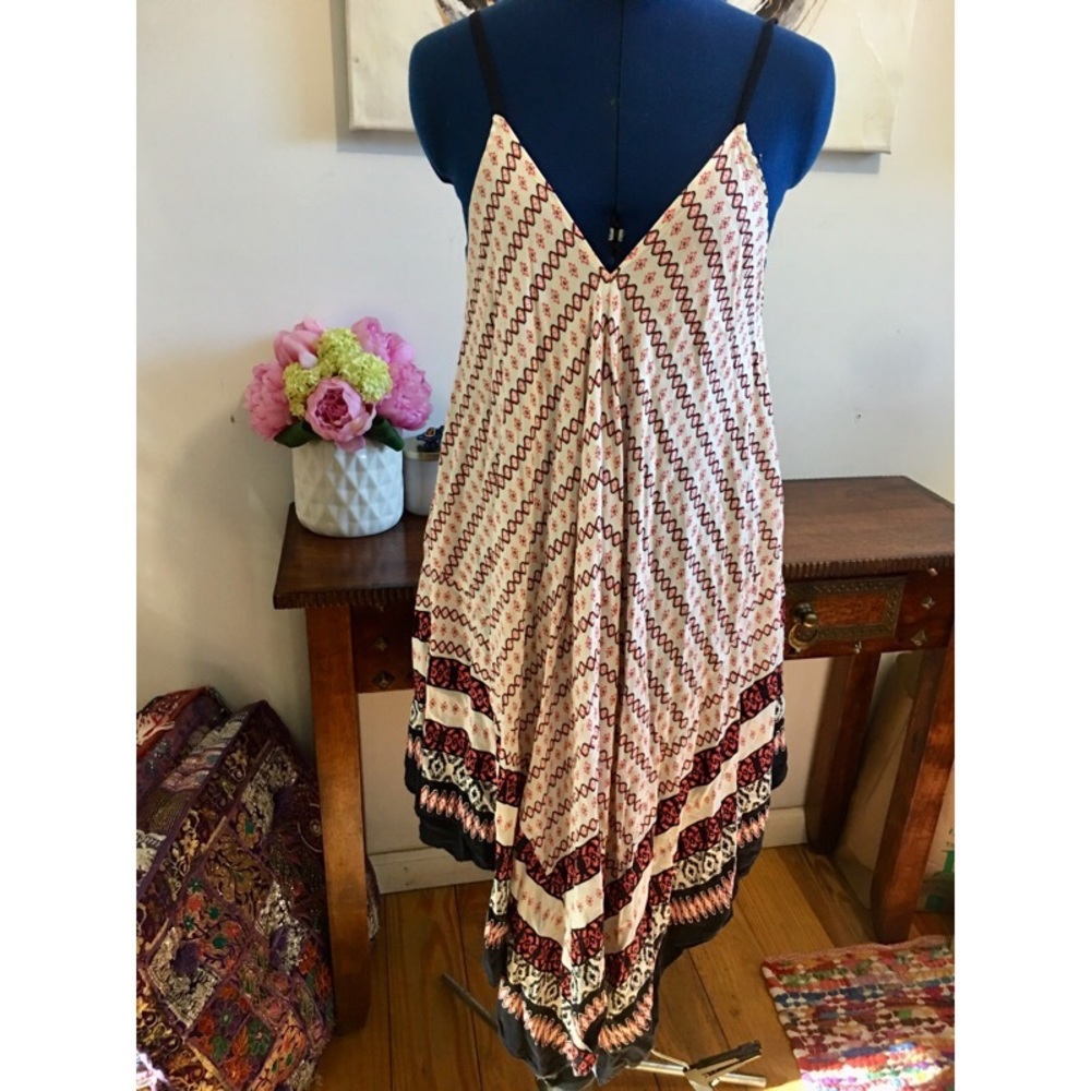 Blu Pepper Spaghetti Strap Asymmetrical Dress